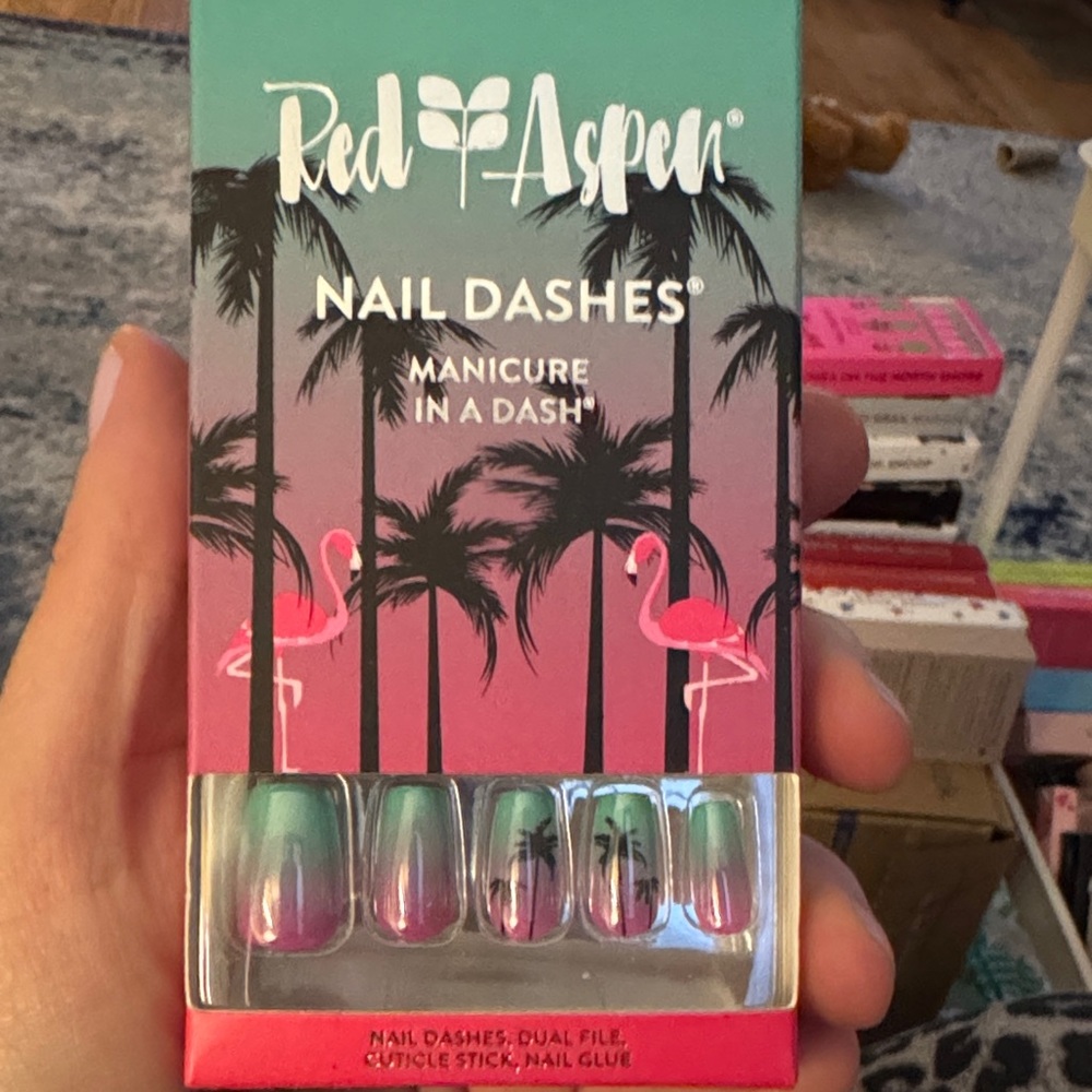 Red Aspen Nail Dashes - Flori’s Fabulous Flock